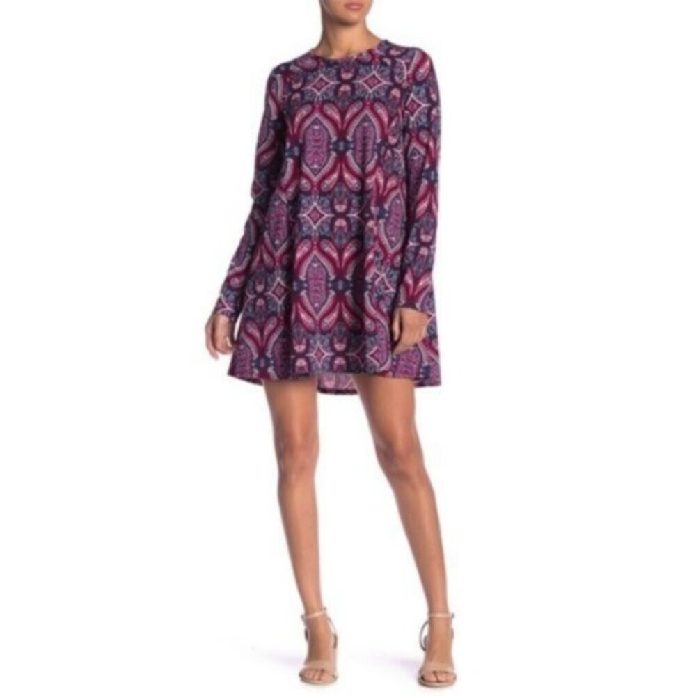 Show Me Your Mumu Harrison Babydoll Paisley Slouchy Oversized Dress. Sz: XL